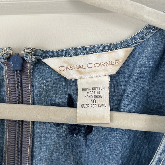 Vintage Denim Floral Dress - Picture 3 of 3